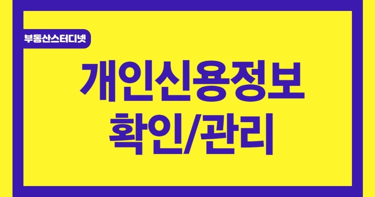 개인신용정보