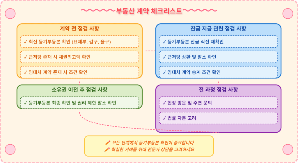 주택매매계약서 체크리스트